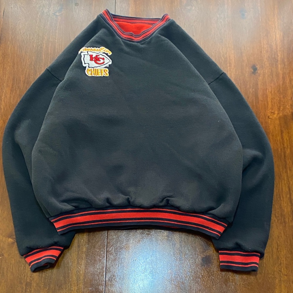 Vintage 90’s Kansas City Chiefs Reversible Crewneck Sweatshirt